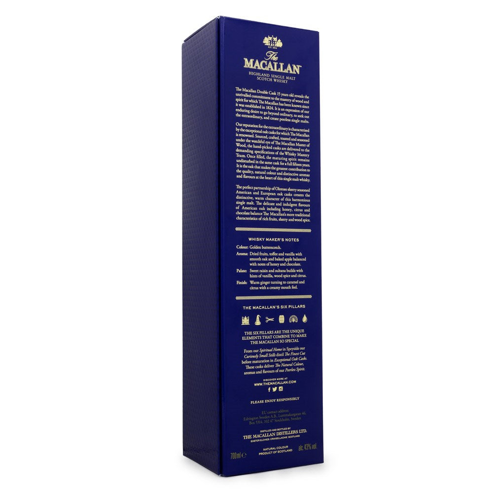 The Macallan Double Cask 15 Anos Single Malt Scotch Whisky 700ml - Hollister