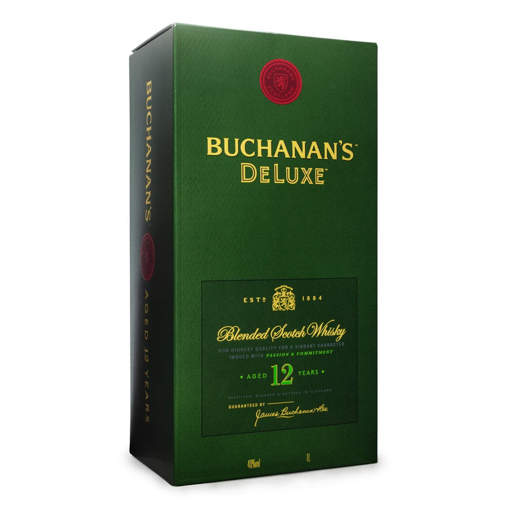 BUCHANAN'S DELUXE 12 ANOS BLENDED SCOTCH WHISKY 1L - Hollister