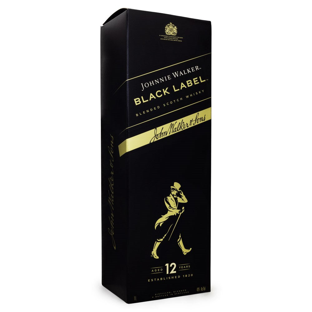 Johnnie Walker Black Label 12 Anos Blended Scotch Whisky 1L - Hollister