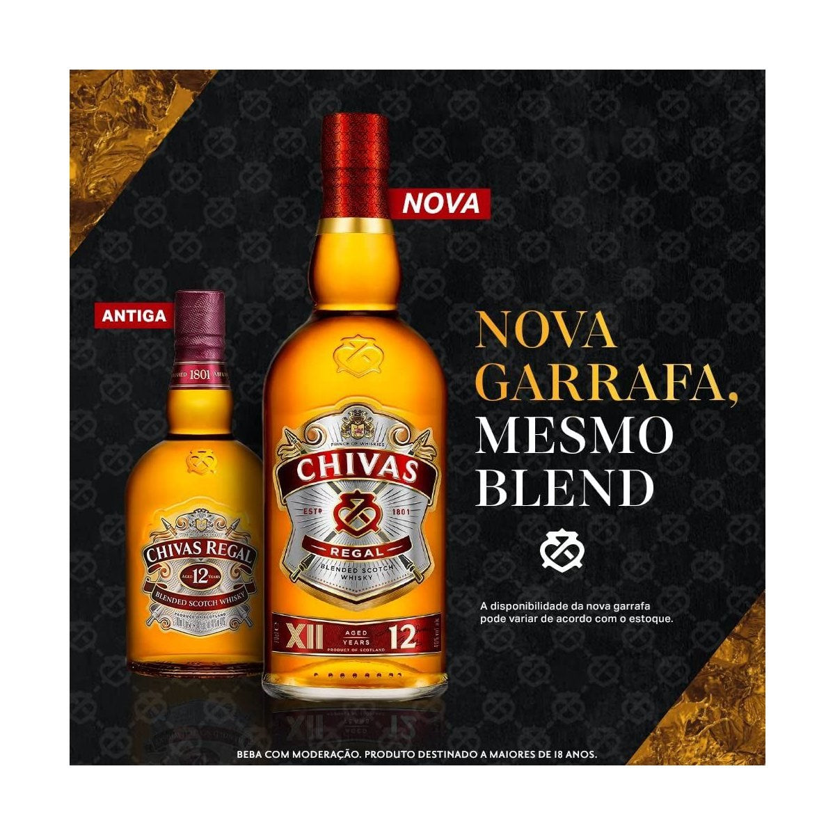 Chivas Regal 12 Anos Blended Scotch Whisky 1L - Hollister