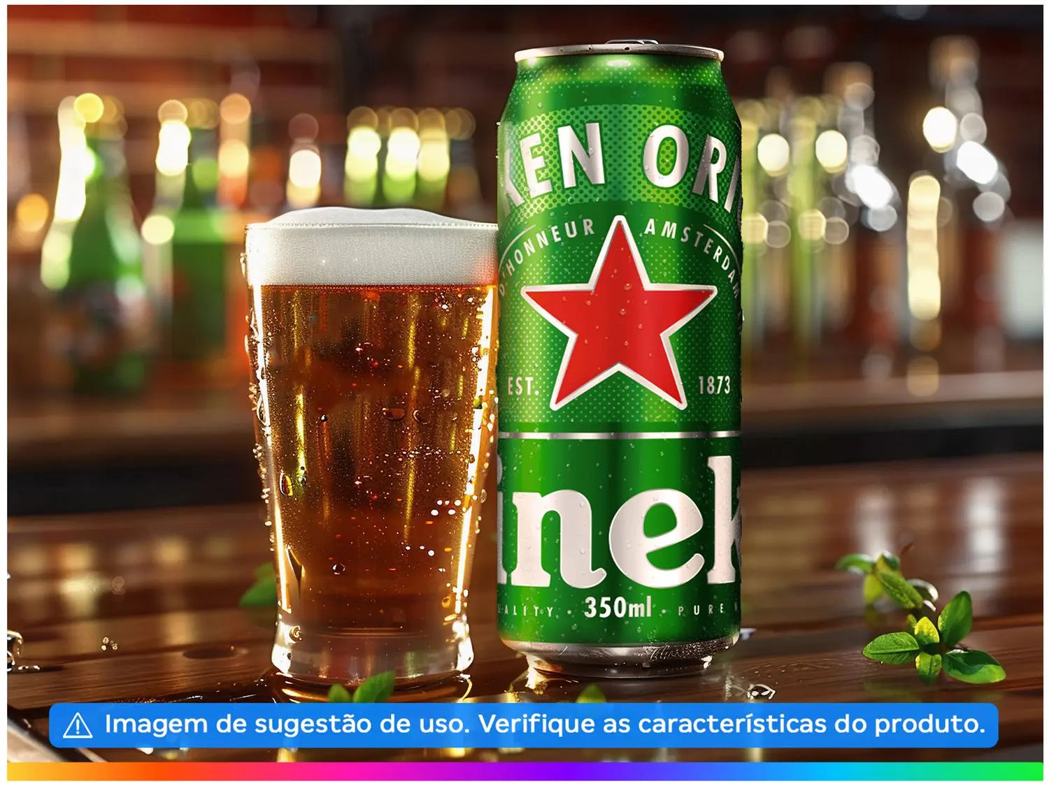 Cerveja Heineken Lata 12 Unidades 350ml